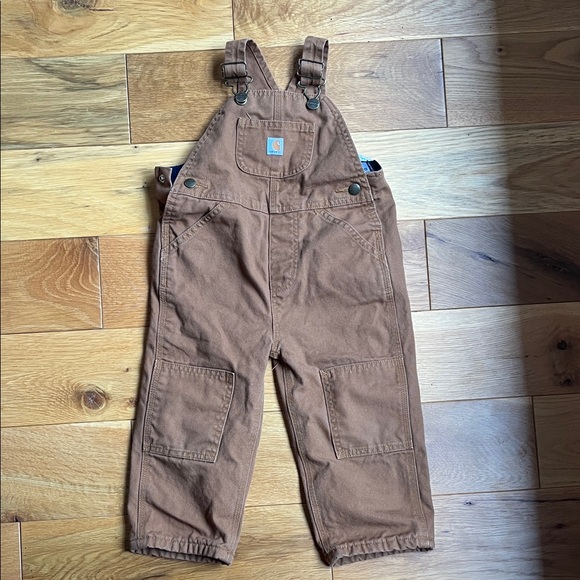 Carhartt Other - Carhartt Kids Tan Brown Duck Canvas Overalls